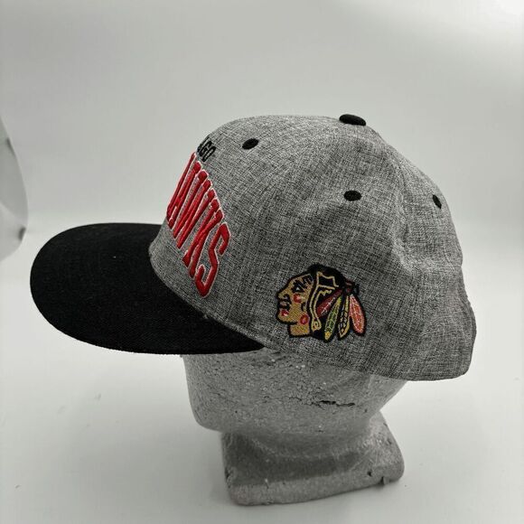 Vintage Chicago Blackhawks American Needle Script Snapback Hat NWOT - Picture 3 of 12